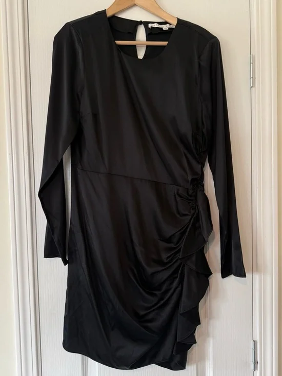 Veronica Beard Rula Ruched Silk Dress - Picture 8 of 14